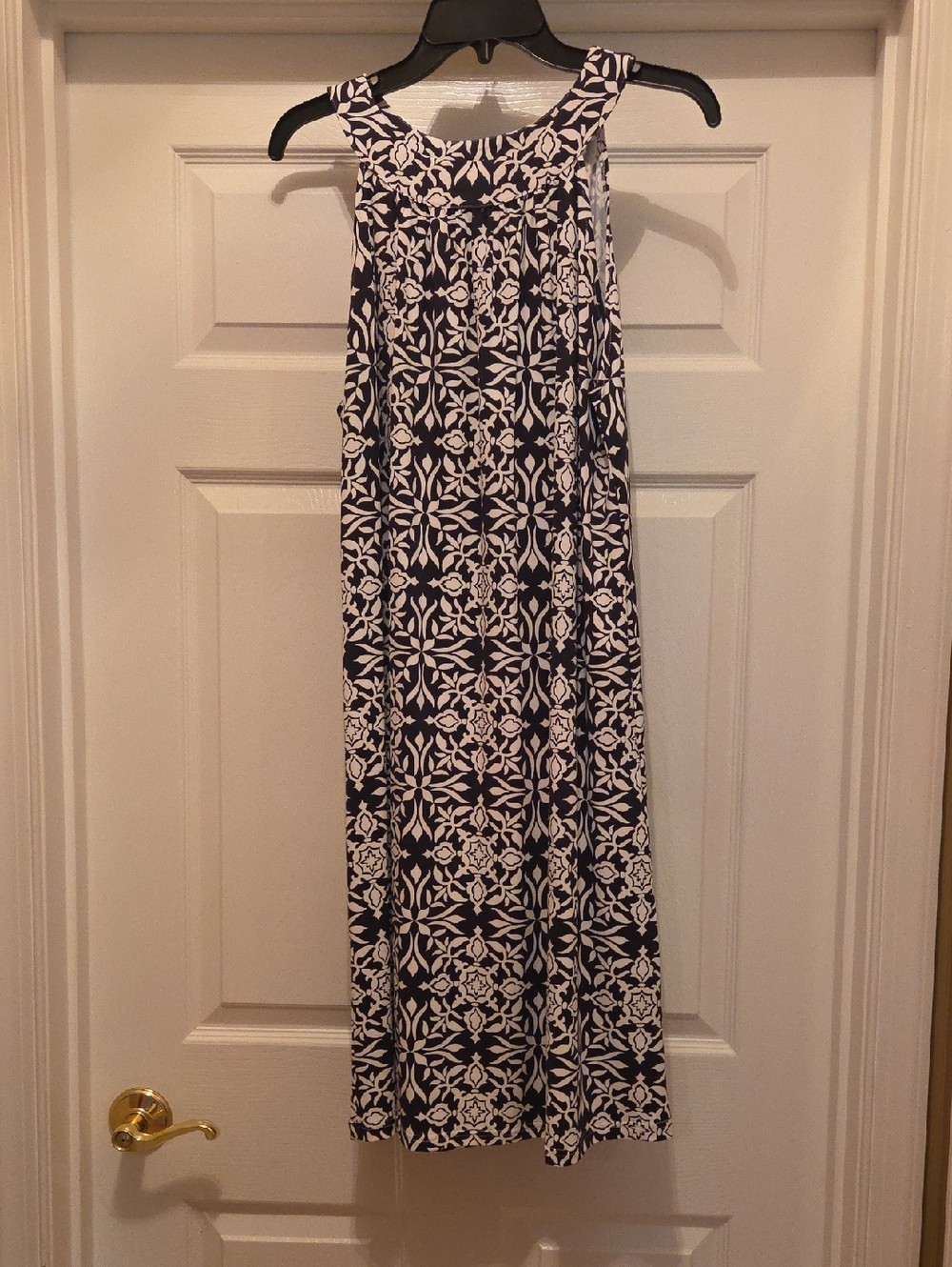 Women’s Black and White Print Dress